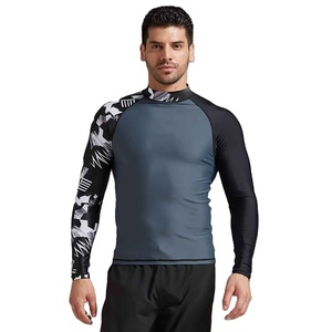 Rashguard Unisexe Personnalisable en Polyester et Nylon, Séchage Rapide, Respirant, Antibactérien, Manches Longues, Service OEM, Impression - Product Image 2