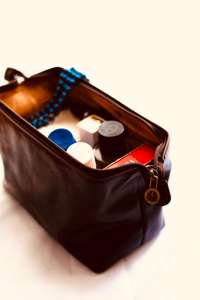 Genuine Leather Toiletry Bag Full Grain Cowhide Dopp <b>Kit</b> Mens <b>Shaving</b> Bag Travel Cosmetic Organizer Custom OEM TYG-0105 - Product Image 3