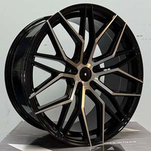 Jantes de voiture en alliage d'aluminium BLD Casting, finition noire usinée, 14 15 <span class=keywords><strong>16</strong></span> 17 <span class=keywords><strong>pouces</strong></span>, 5x100 5x114.3 840li 735li 740li 630 540 530 - Product Image 4