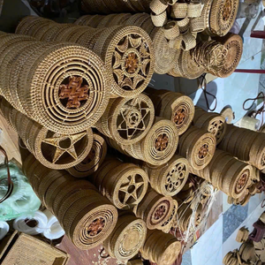 Handmade Rattan Wicker Crossbody <b>Bag</b> Women Summer Beach <b>Boho</b> Style Natural Straw Handbag Vietnam Supplier OEM Custom Bucket - Product Image 4