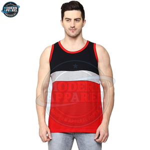 Débardeurs homme personnalisés à prix avantageux, coupe musclée, unis, sans manches, pour entraînement, 100% coton. - Product Image 6