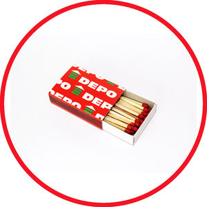 Allumettes de sécurité ménagères, taille de boîte d'allumettes 49x35x12mm, impression personnalisée fiable, allumettes durables avec une flamme puissante et un boîtier sécurisé - Product Image 1