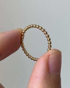 Minimalist Sterling <b>Silver</b> Beaded <b>Ring</b> Match Lab Grown Diamond <b>Solitaire</b> Classic 925 <b>Silver</b> Bead <b>Ring</b> To Pair With Lab Grown - Product Image 2