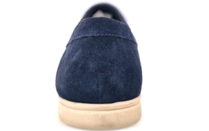 Mocasines de Gamuza Azul Marino para Hombre, Sin Cordones, Punta Redonda, Transpirables, Entresuela de EVA, Suela de Goma, para Todas las Temporadas, Casuales - Product Image 2