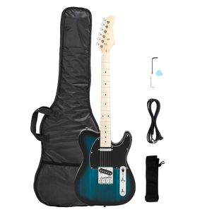 Chitarra Elettrica GTL con Tastiera in Acero e Pickup SS, Opzione Colore Blu - Product Image 3
