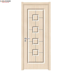 Stylish MDF Wooden Entry Door Contemporary Aesthetic Anti-Warping Reinforced Core Soundproof Energy Efficient Wooden Door - Product Image 3