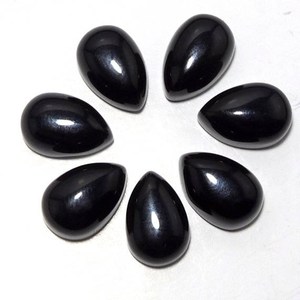 Cabochons en Onyx Noir Naturel Calibrés, Pierres Précieuses en Agate Noire Naturelle pour la Fabrication de Bijoux, Fournisseur en Gros de Pierres Facettées - Product Image 2