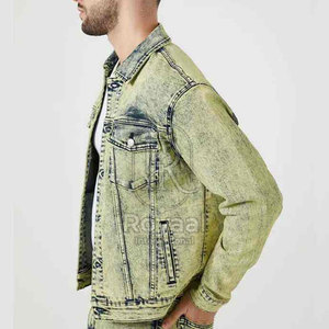 Veste d'hiver côtelée en jean coupe-vent pour homme, tendance et très vendue, en coton - Product Image 3