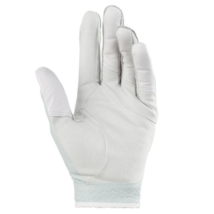 Genuine leather left hand golf glove Non-slip white navy <b>hook</b> and loop Unisex durable leather sports glove - Product Image 2