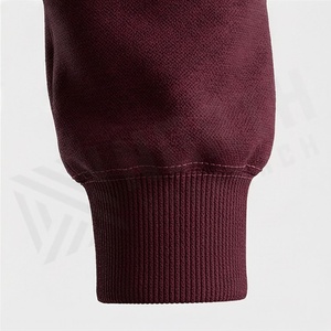 Conjunto Deportivo para Hombre Color Granate con Bloques de Color, Manga Larga, Cuello con Botones, Ropa Deportiva Casual de Otoño, Transpirable, Poliéster, Corte Regular - Product Image 6