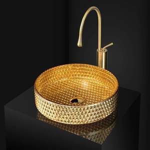 Lavabo ovale en laiton de haute qualité, lavabo sur comptoir de salle de bain de luxe, finition martelée, bol artisanal haut de gamme - Product Image 1