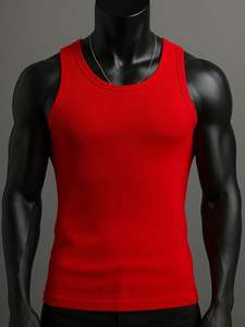 Camisetas sin mangas para hombre, de secado rápido, lisas, deportivas, con cuello redondo, holgadas, para verano, venta al por mayor - Product Image 6