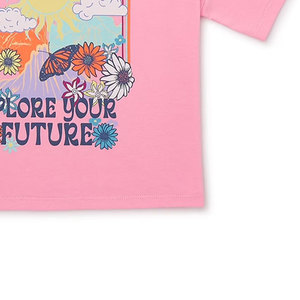 Pink Color Top Trendy Lightweight Best Design High Soft Comfortable Crew Neck Fashion Casual Street Wear Summer Women Crop Top - Product Image 3
