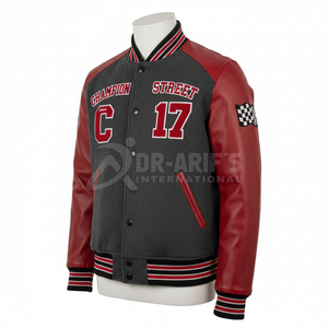 Veste varsity oversize pour homme et femme, vente chaude, hiver |   Style urbain hip-hop, streetwear, imperméable et réversible - Product Image 2
