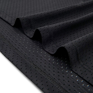 Maillot d'entraînement de football américain vierge en gros pour hommes, noir uni, en maille respirante, uniforme de sport - Product Image 3