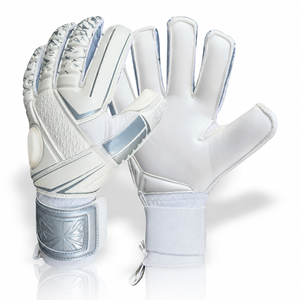 New Professional <b>Latex</b> Waterproof Non-Slip Adjustable Wrist Strap Breathable Lace-Up Closure Full Finger High Goalkeeper Gloves - Product Image 2