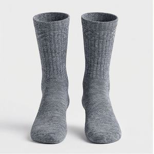 Custom Alpaca <b>Wool</b> Crew <b>Socks</b> Moisture Wicking Sports Men <b>Women</b> Breathable Durable Soft Gym Customized Color Fit Pairs Wear - Product Image 1
