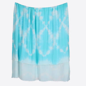 Pareo de playa 2 en 1 del fabricante: Paño delantero de viscosa y toalla trasera de algodón con efecto Tie-Dye - Product Image 3