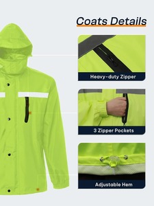 Combinaison de pluie unisexe légère pour la randonnée, le camping, les voyages et le trekking, avec une tenue extérieure imperméable et confortable - Product Image 2