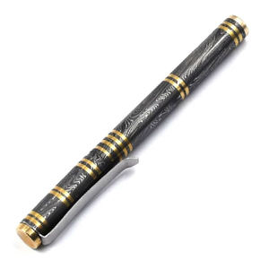 Bolígrafo de Acero de Damasco Personalizado con Mango de Madera Natural, Bolígrafo de Escritura de Oficina de Lujo, Bolígrafo de Acero de Damasco de Alta Calidad - Product Image 2