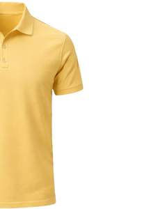 เสื้อโปโลผู้ชายสีเหลืองอ่อนแบบกำหนดเอง ผ้าฝ้าย ทรงคลาสสิก แขนสั้น สวมใส่สบายในฤดูร้อน รับทำโลโก้ตามสั่ง ผู้ผลิต OEM ขายส่ง - Product Image 4