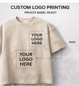 เสื้อยืดสตรีทแวร์ลายกราฟิกผู้ชายทรงโอเวอร์ไซส์ ผ้าหนา 100% คอตตอน 220 กรัม เป็นมิตรกับสิ่งแวดล้อม พิมพ์ลายด้านหน้าตามสั่ง ผ้าแฟลนเนล แบรนด์ส่วนตัว - Product Image 5