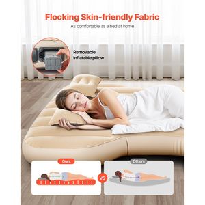 Materassino gonfiabile per auto con pompa ad aria e materassino gonfiabile da viaggio per campeggio comodi mobili da campeggio - Product Image 4