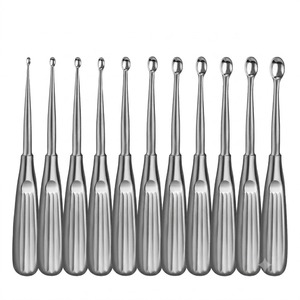 Juego de 11 Curetas Spratt Brun Mastoid # 5/0– # Instrumentos Quirúrgicos ORL para Oído, Acero Inoxidable Alemán, Reutilizables y Autoclavables - Product Image 1