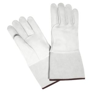 Gants de soudage TIG robustes avec doublure en cuir, protection contre les éclaboussures de métal fondu, vêtements de sécurité réfléchissants résistants à l'abrasion - Product Image 1