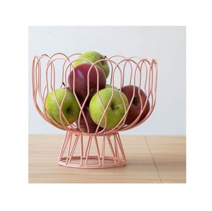 Panier à fruits en fil métallique moderne, forme rectangulaire, empilable, pour la cuisine - Product Image 5