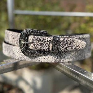 Ceinture à boucle de style western vintage, confortable, en alliage robuste, haute résistance, largeur 1-1,5 pouces, toutes longueurs - Product Image 4