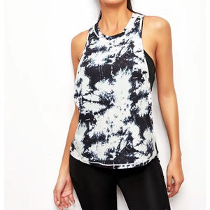 Custom <b>Women</b> Yoga Set Sleeveless Printed Gym Tank <b>Top</b> <b>Mesh</b> Fitness Activewear Workout Clothing Breathable Yoga Tank <b>Top</b> - Product Image 2