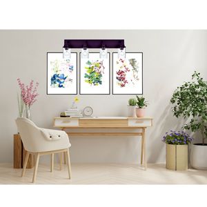 Luminaire de vanité de salle de bain mural moderne à 4 lumières Bronze huilé Abat-jour en verre transparent Style industriel Vintage Farmhouse - Product Image 4