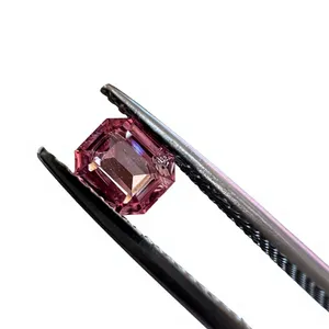 สปิเนลสีแดงอมชมพูคุณภาพสูง ทรงเอเมอรัลด์คัท 0.75 กะรัต แบบหลวม ผิวหน้าเจียระไน แสดงสีสัน/ประกายไฟ ขายส่งจากเหมืองแทนซาเนีย สำหรับทำเครื่องประดับ - Product Image 2