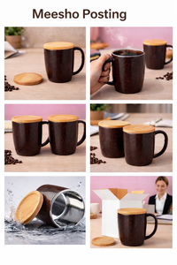 Tasse à café isotherme en acier avec poignée, mug personnalisable pour la conservation de la chaleur/du froid, idéal pour la Fête des Mères et Thanksgiving - Product Image 3