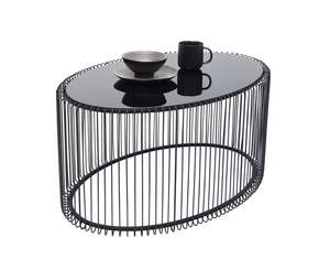 Mesa de Centro Pequeña de Metal Estilo Tradicional, Mesa Auxiliar de Aluminio con Alambre de Hierro para Decoración del Hogar o Muebles de Cafetería - Product Image 6