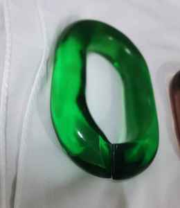 Collier long en résine à maillons larges, style moderne, mélange de couleurs, punk, creux, épais, pour décoration murale, fait main, anniversaire - Product Image 2