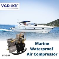 Compresseur d'air étanche pour système solaire, pompe à haute efficacité, sans huile et longue durée de vie, camion à eau, 12 V 24V