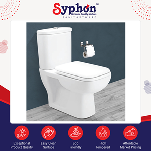 Armoire deux pièces de qualité supérieure, best-seller |   WC en céramique à poser au sol, sanitaires à prix abordable - Product Image 2