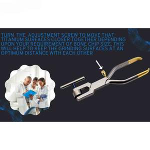 Astrin - Herramienta Quirúrgica con Mango Dorado para Pulir Huesos, Morselizador para Injertos, Triturador de Huesos para Implantes Dentales - Product Image 5