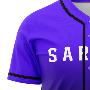 Camiseta de Béisbol de Manga Corta para Hombre, Diseño Personalizado, Impresión por Sublimación Completa, 100% Algodón - Product Image 3