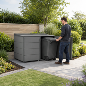 OEM ODM Decorative Metal Outdoor Garbage <b>Bin</b> Cover Customizable Vietnam EDPTBC000 - Product Image 5