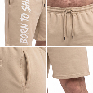 Plus Size Men’s Fleece Shorts Wholesale Gym Fitness Shorts Knee Length Cotton Polyester Workout Shorts Men Printed Jogger Shorts - Product Image 6