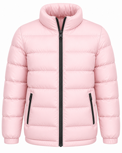 Blouson matelassé en nylon tendance personnalisé pour homme, avec capuche amovible brillante, respirant, sur mesure, OEM - Product Image 5