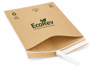 EcoRev Recyclable Luxury Kraft Paper Mailer <b>Bag</b> Standard Flat Biodegradable Self Adhesive Seal Plant Based <b>Compostable</b> Earth - Product Image 5