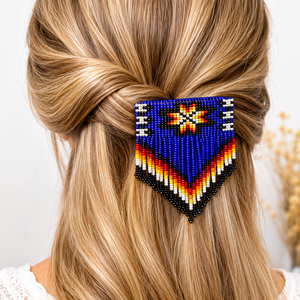 Customized Trendy Beaded Embroidery Hair Barrette Handcrafted Fashion Hair <b>Clip</b> For Women Daily Wear Parties And Gifting - Product Image 4