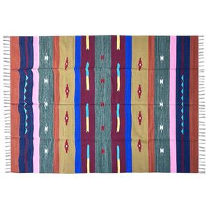 Tapis Dhurrie en coton Handloom de qualité supérieure avec finition à tissage plat adapté aux zones à fort trafic à la maison - Product Image 3