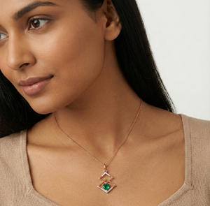 Pendentif en diamant naturel radiant de 0,08 carat, couleur H-I, taille brillant rond, clarté VS-SI, bijoux fins pour une élégance sophistiquée - Product Image 1