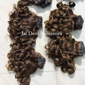 Extensiones de Cabello Humano Virgen Sin Procesar de Donante Único, Rizado Birmano Crudo, Tejido 3C 4A con Puntas en Espiral, Cutícula Alineada - Product Image 6