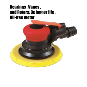 Ponceuses orbitales aléatoires 12,000 tr/min 5mm et 3/22 "(2.5) ponceuses d'outils pneumatiques à vide central pour voiture ponceuse à Air RS01-3-C5 et RS01-3-C6 - Product Image 1